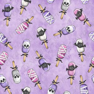 Popsicle monstrueux fond mauve