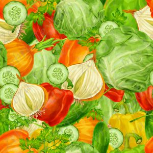 Salade et concombre