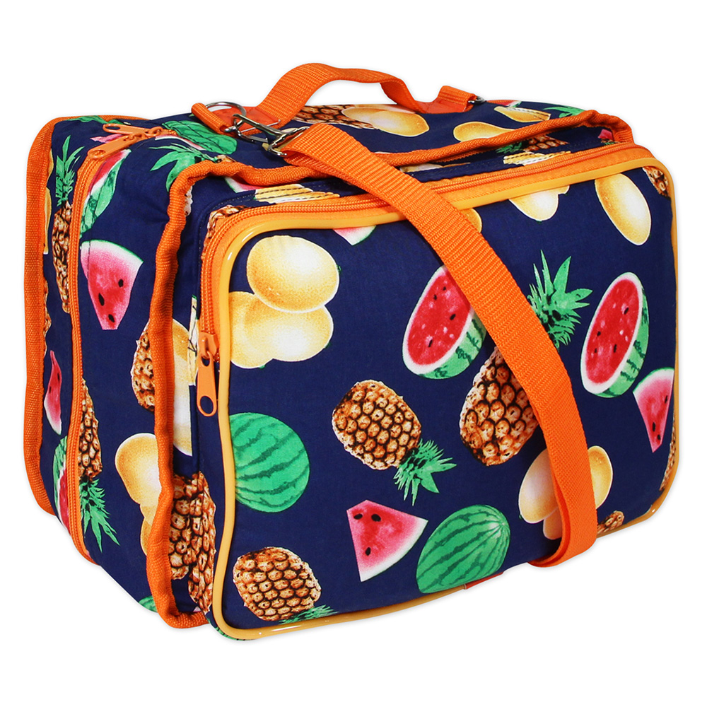 Sac De Transport Pour Machine à Coudre - Rangement Organisé Avec Poches - Libellule Noisette