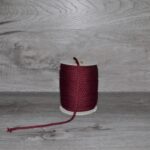 Cordon en polyester 3mm rouge vin