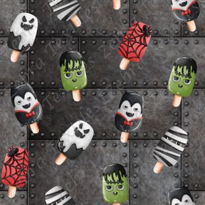 Popsicle halloween fond métal