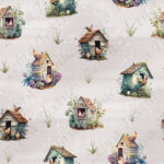 Poulailler fond gris