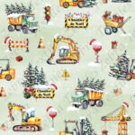 Chantier de Noël fond vert