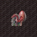 Dragon rouge panneau
