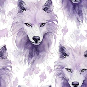 Face de loup fond blanc