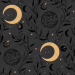 Feuillage céleste lune