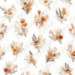 Fleur automnal fond blanc