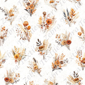 Fleur automnal fond blanc