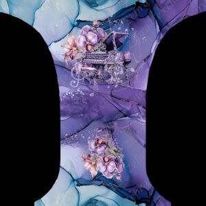 Piano mauve fond marbré PUL Stock * Exclusif *