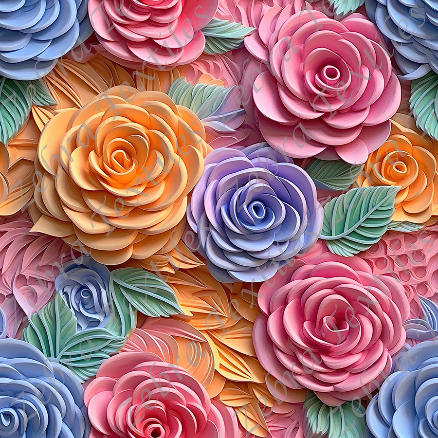 Rose pastel 3D
