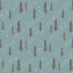 Sapin brun fond flocon