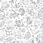 Animaux astronaute à dessiner