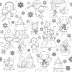 Fée des neiges à dessiner