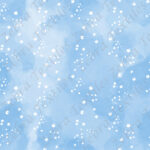 Pois blanc fond bleu