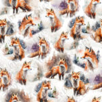 Renard roux dans la neige