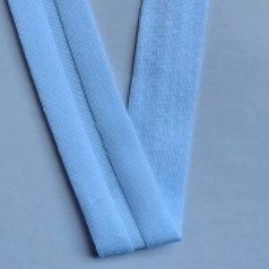 Biais jersey de coton extensible blanc 20MM