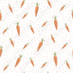Carotte fond pois rose