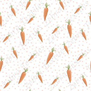 Carotte fond pois rose