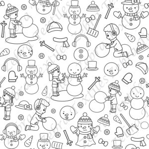 Construction de bonhomme de neige