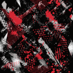 Graffiti abstrait rouge et noir
