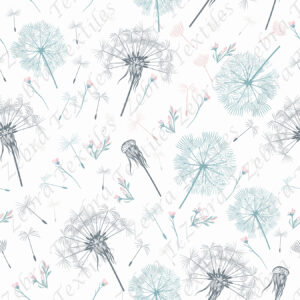Dandelion élégant fond blanc
