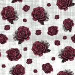 Rose gothique fond gris