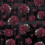 Rose gothique fond noir