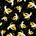 Banane sexy fond étoile dorée