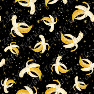 Banane sexy fond étoile dorée