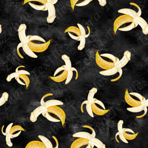Banane sexy fond noir grunge