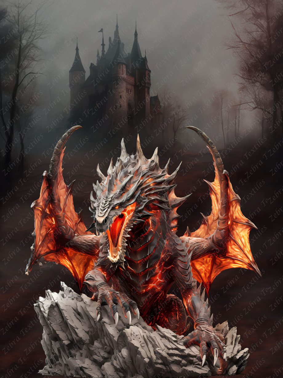 Dragon et château