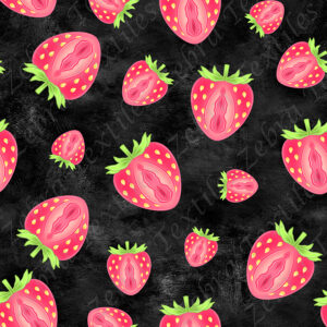 Fraise sexy fond noir * Exclusif *