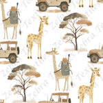 Girafe en safari