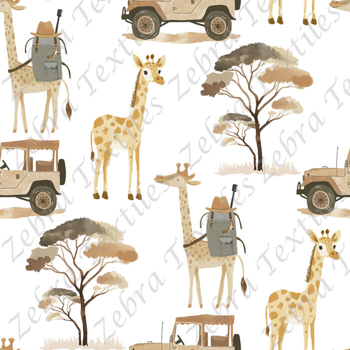 Girafe en safari