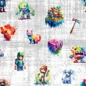 Jeux pixelisé fond gris