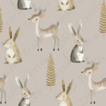 Lapin et chevreuil
