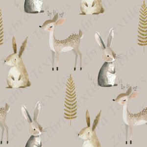 Lapin et chevreuil