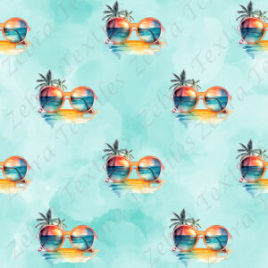 Lunette de soleil fond aqua