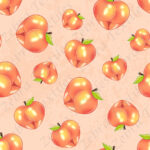 Pêche sexy fond corail orangé