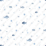 Poisson minimaliste fond blanc