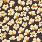 Popcorn fond gris