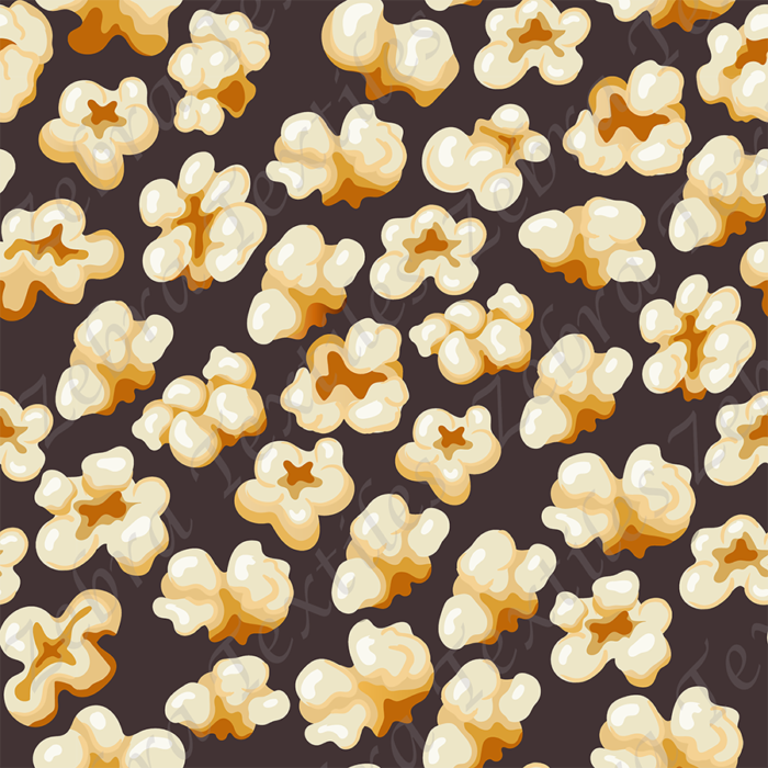 Popcorn fond gris