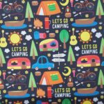 Camping fond noir