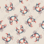 Crabe fond beige