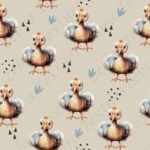 Dindon fond taupe