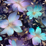 Fleur holographique 10