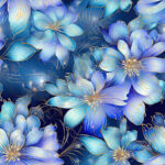 Fleur holographique 3