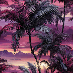 Palmier mauve 11
