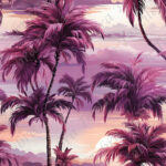 Palmier mauve 14