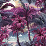 Palmier mauve 4